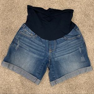 Denim Maternity Shorts